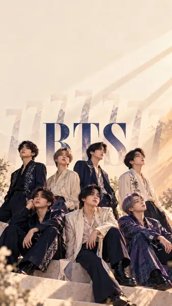 BTS Members Group Portrait Soft Light Android Wallpaper