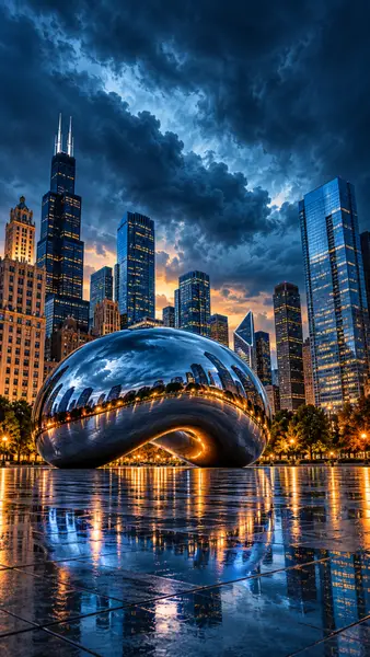 Chicago Bean Illinois 壁紙 wallpaper
