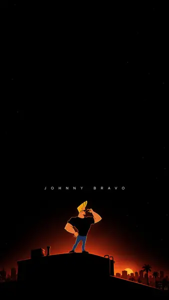 Johnny Bravo Rooftop Sunset Wallpaper