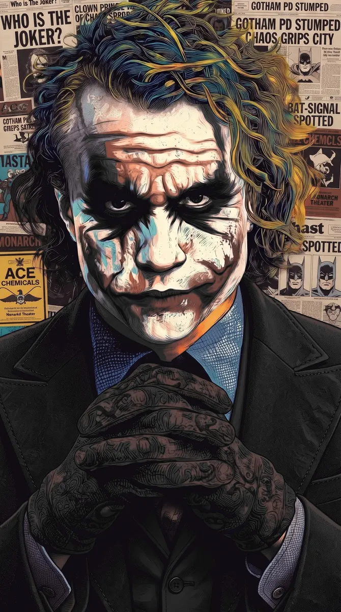 Joker Gotham Newspaper Background Wallpaper