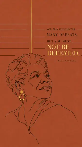 Maya Angelou Quote Motivational Wallpaper