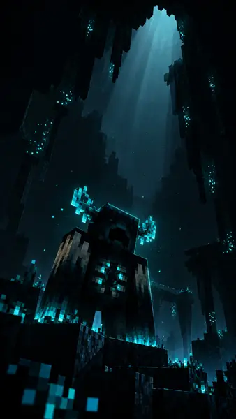Minecraft Warden Wallpaper