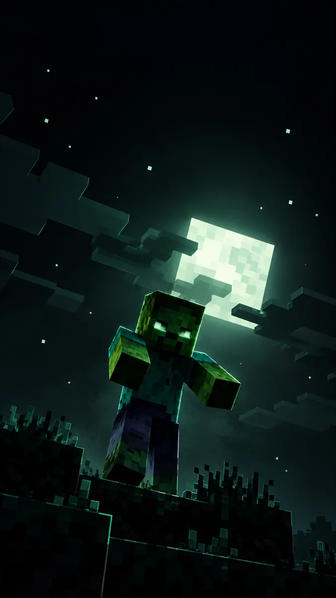 Minecraft Zombie Wallpaper