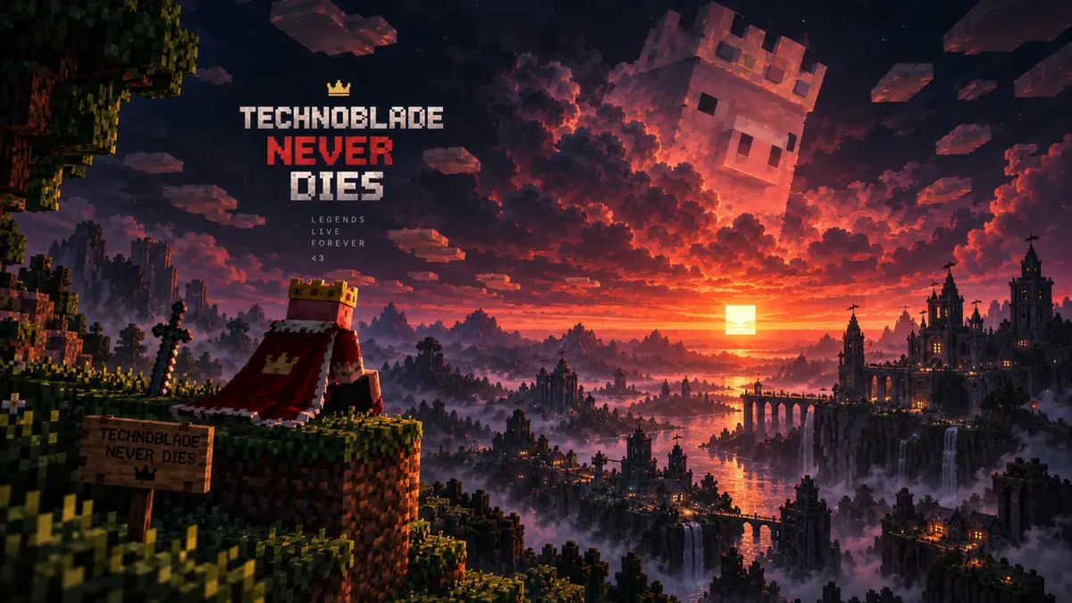 Technoblade Never Dies Minecraft Desktop Wallpaper 4k